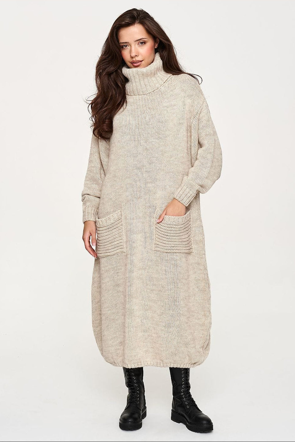 Robe de jour model 232057 Makadamia