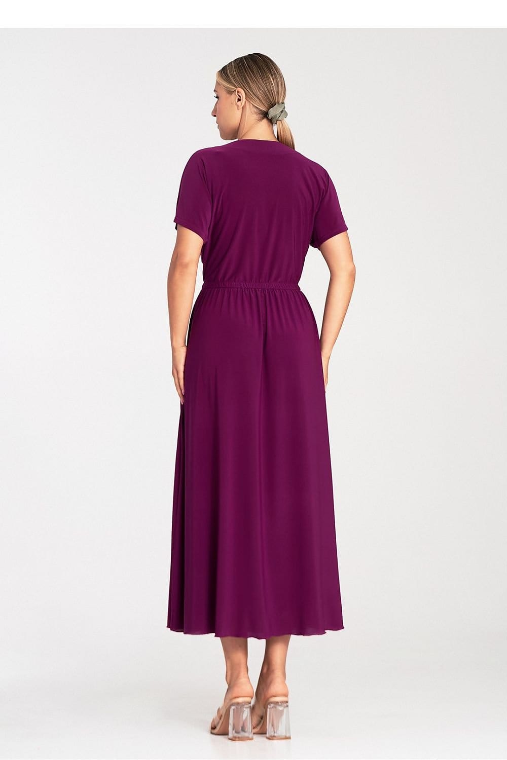 robe été casual longue manches courtes fluide femme idéale pour les journées chaudes et décontractées