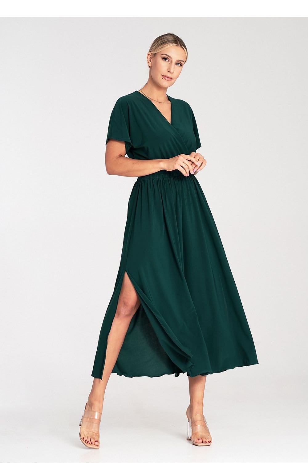 robe été casual longue manches courtes coupe droite fluide idéale pour journées estivales décontractées