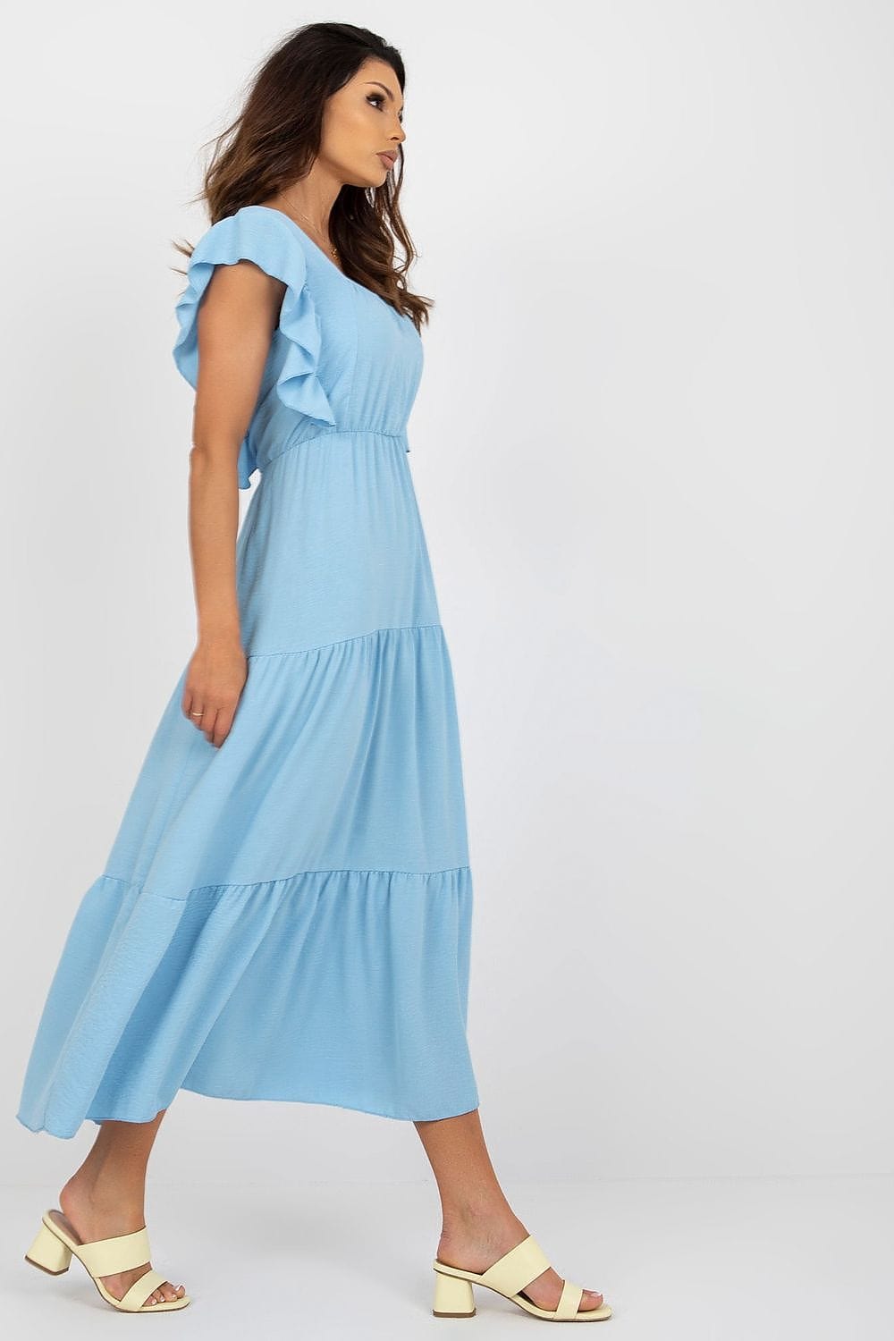 robe été longue bohème champêtre fluide femme manches courtes style décontracté pour plage