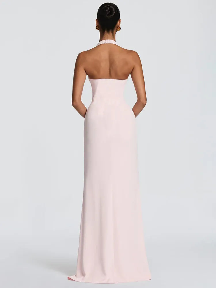 Robe de soirée longue moulante épaules dénudées