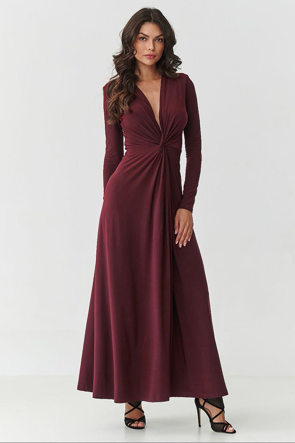 Robe longue model 232063 Makadamia