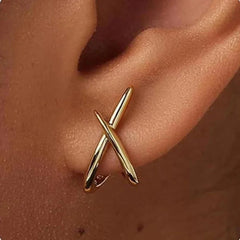 Boucles d'oreille minimaliste or