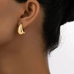 Boucles d'oreilles goutte d'eau or