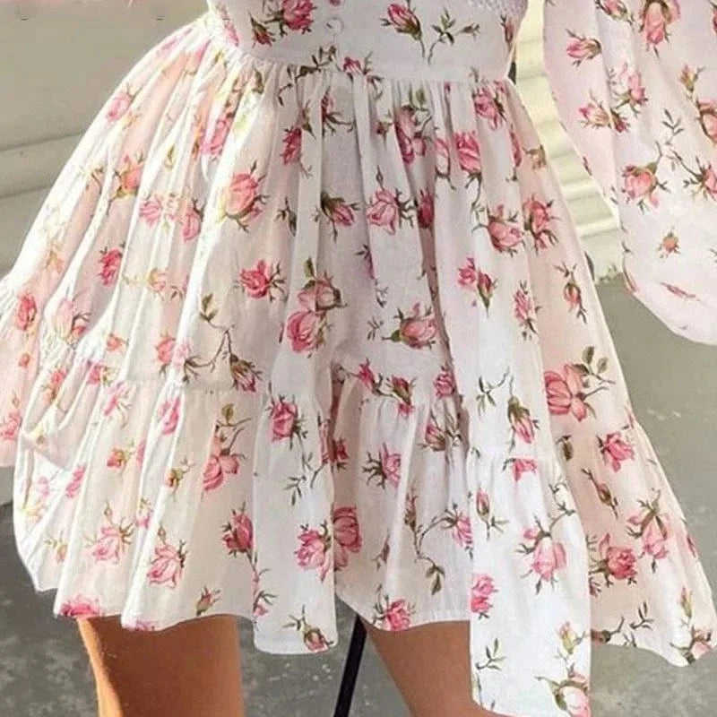 robe courte invitée mariage champêtre élégante et fluide style champêtre avec silhouette trapèze