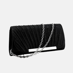 Pochette noire à paillettes