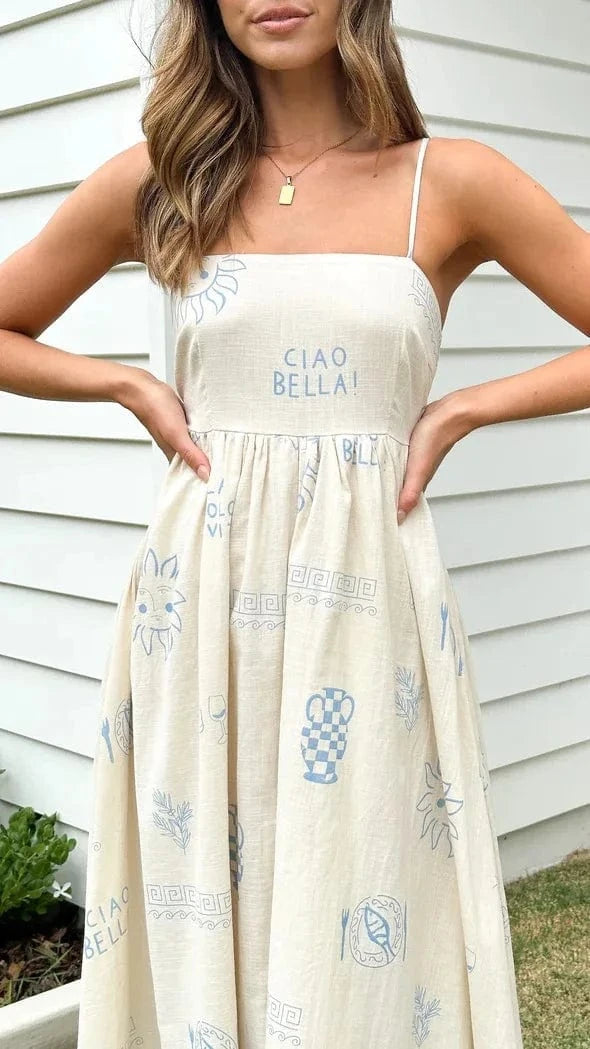 robe été blanche casual fluide femme longue sans manches à bretelles style décontracté léger