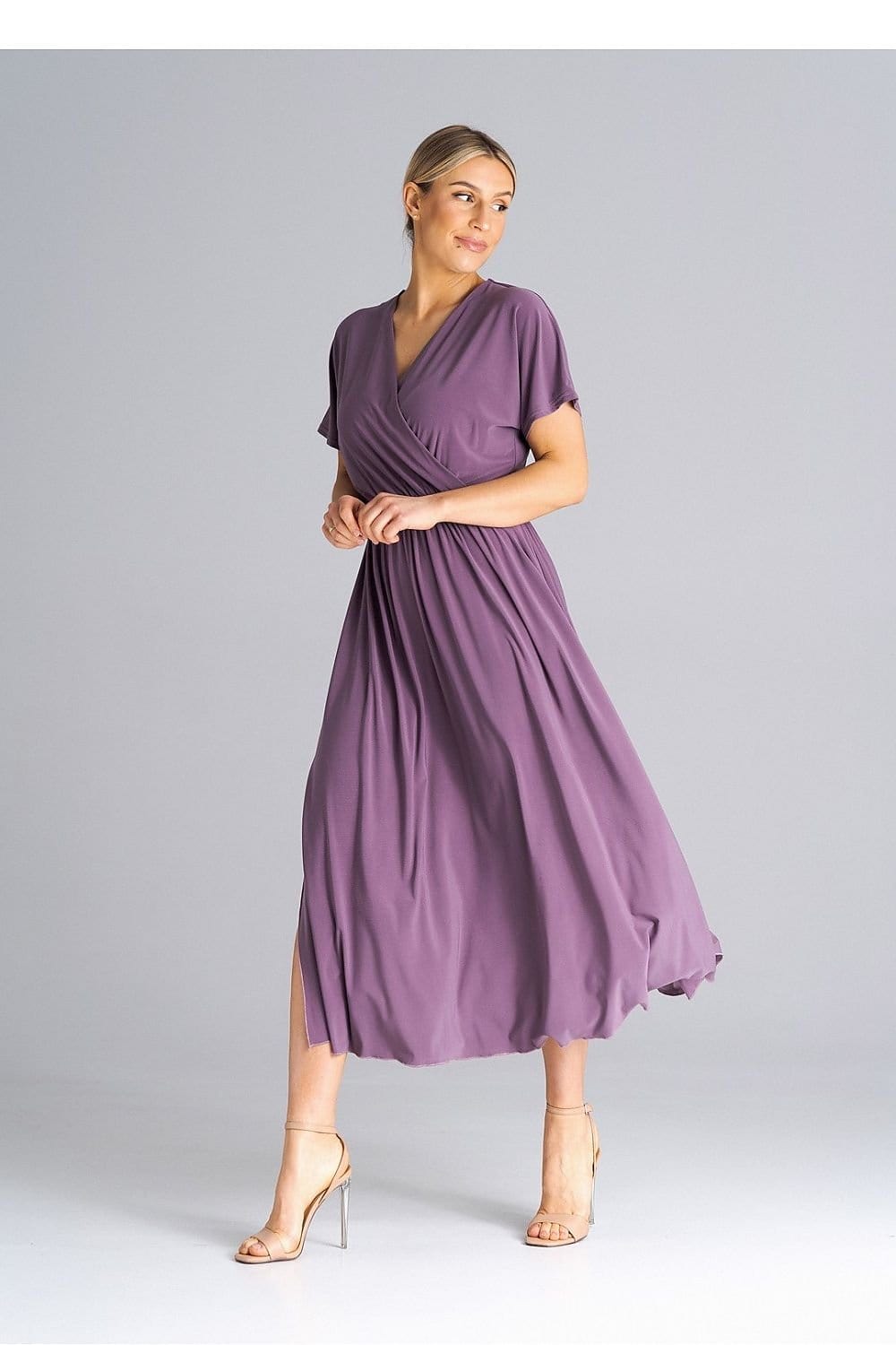 robe été casual longue manches courtes fluide femme parfaite pour les journées estivales décontractées