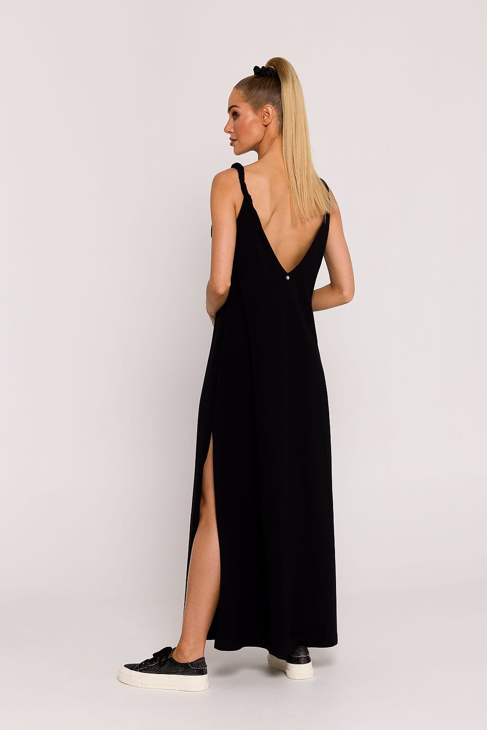 robe été longue trapèze oversize dos nu fluide femme sans manches idéale pour journée plage