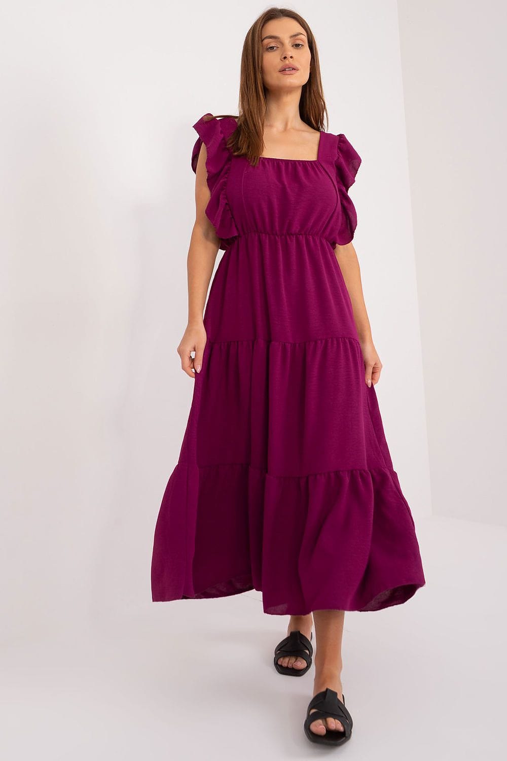 robe été bohème champêtre longue fluide sans manches pour mariage invité chic ou événement estival