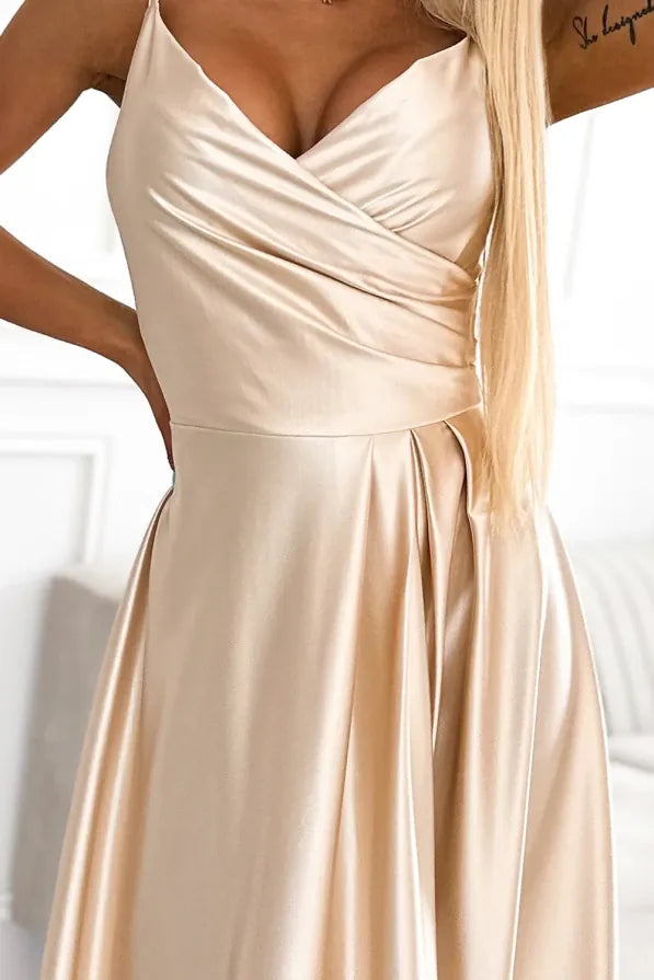 Robe de soirée chic dorée