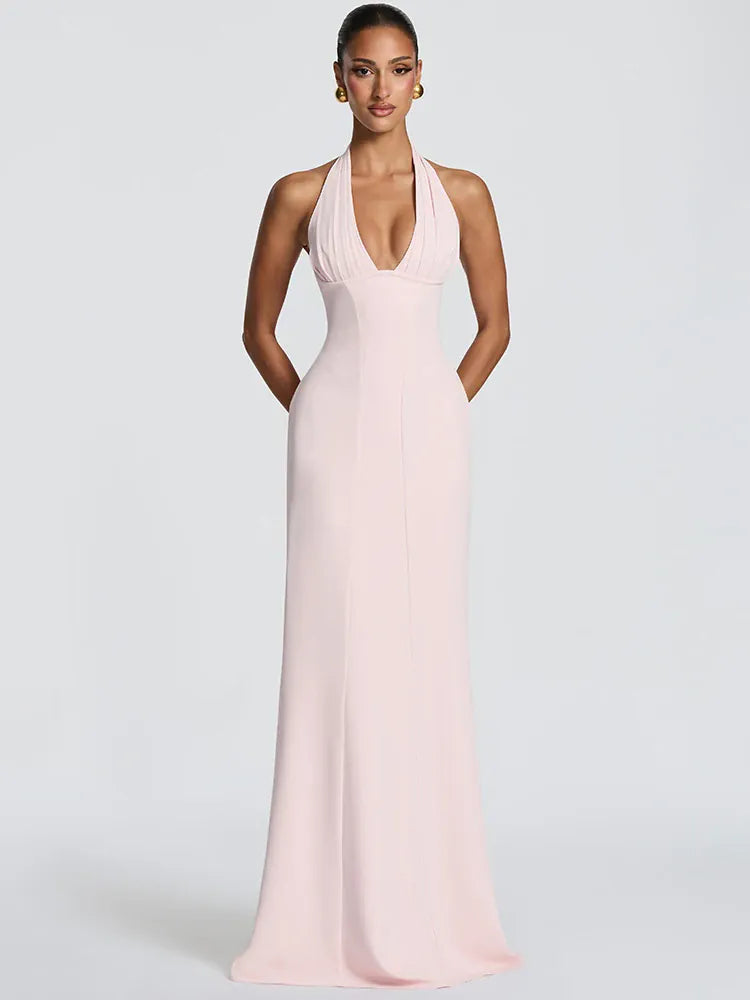 Robe de soirée longue moulante épaules dénudées