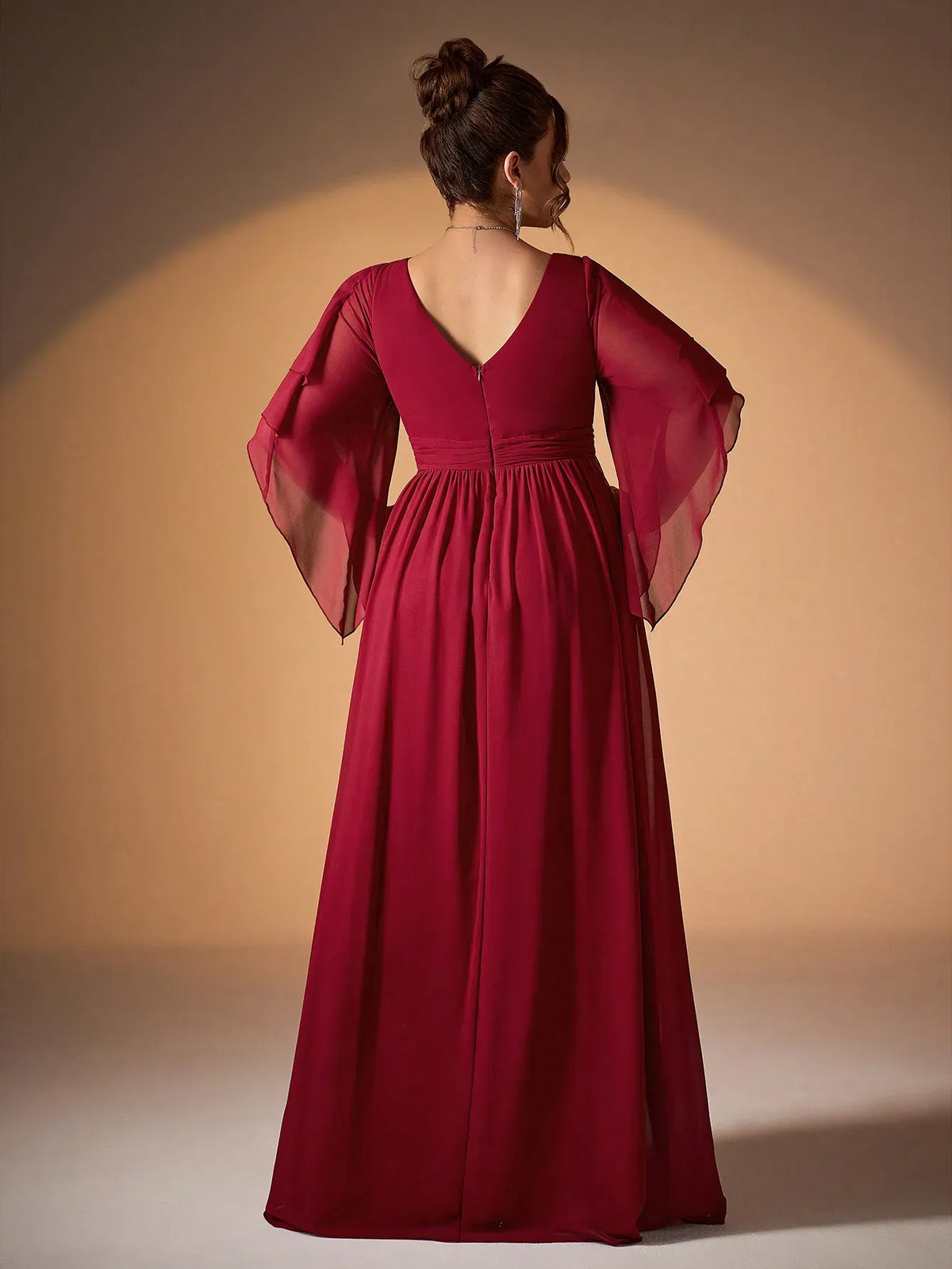 Robe de soirée longue rouge grande taille