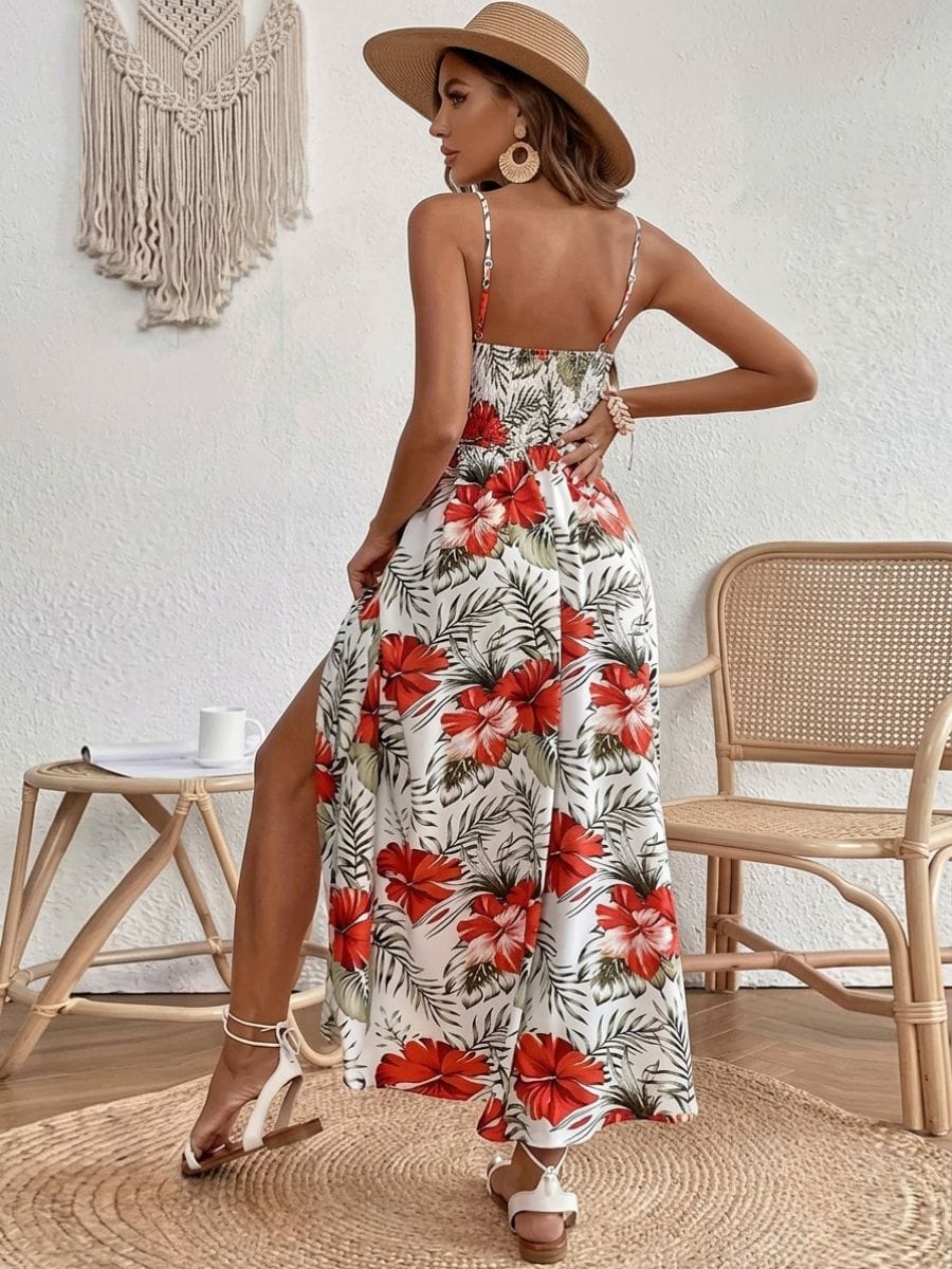 Robe longue bohème fleurie