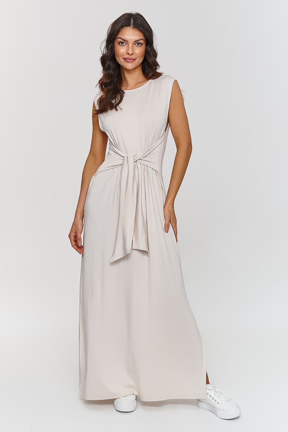 robe été longue casual sans manches fluide femme parfaite pour la plage ou une balade estivale