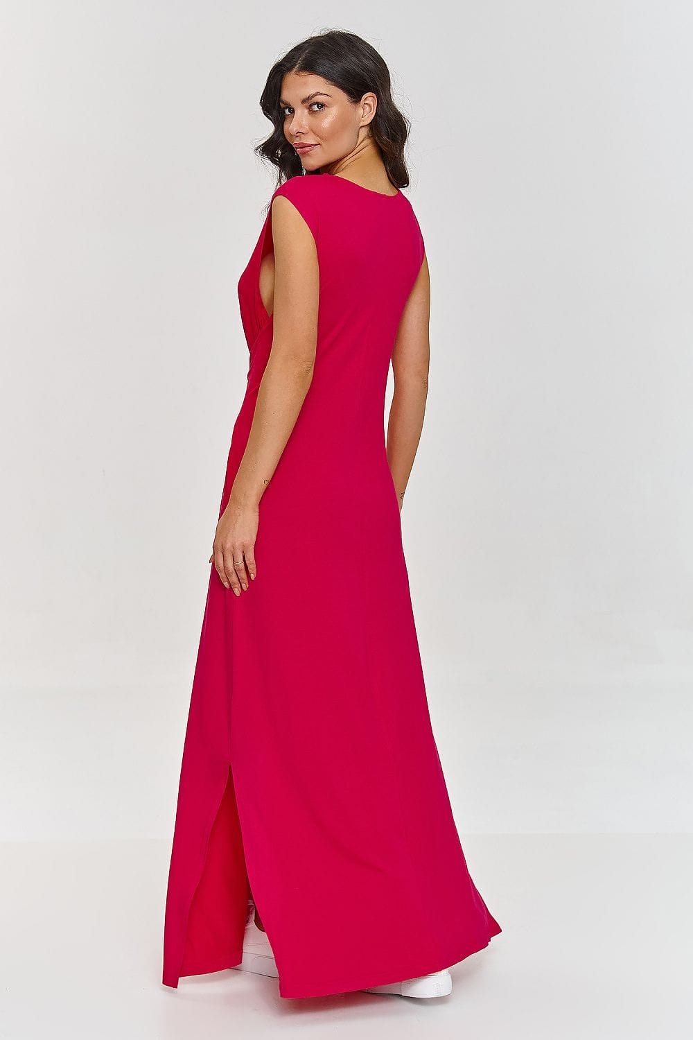 robe d’été longue casual sans manches fluide femme idéale pour une sortie plage ou un cocktail