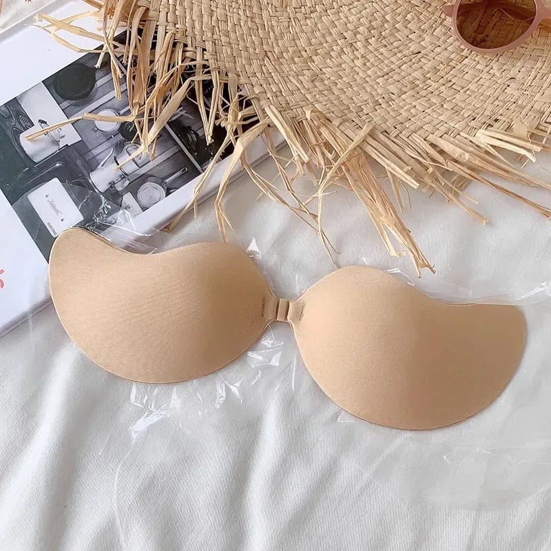Soutien-gorge invisible chair sans bretelles, accessoire lingerie dos nu idéal pour Robe de soirée chic élégante