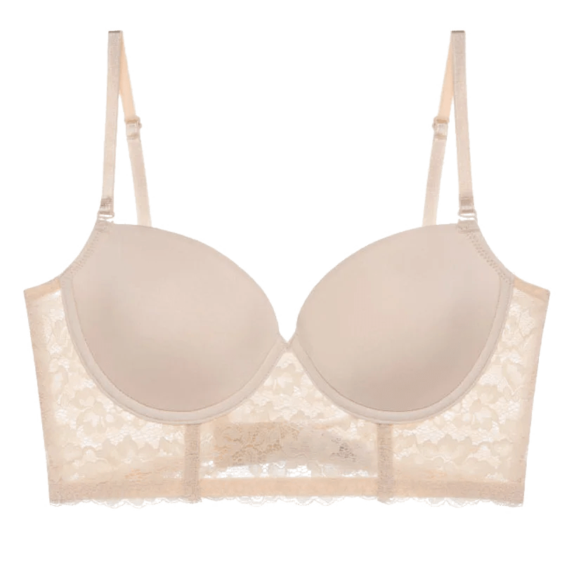 Soutien-gorge en dentelle nude, élégant et confortable, idéal pour tous les jours, modèle sans couture chic